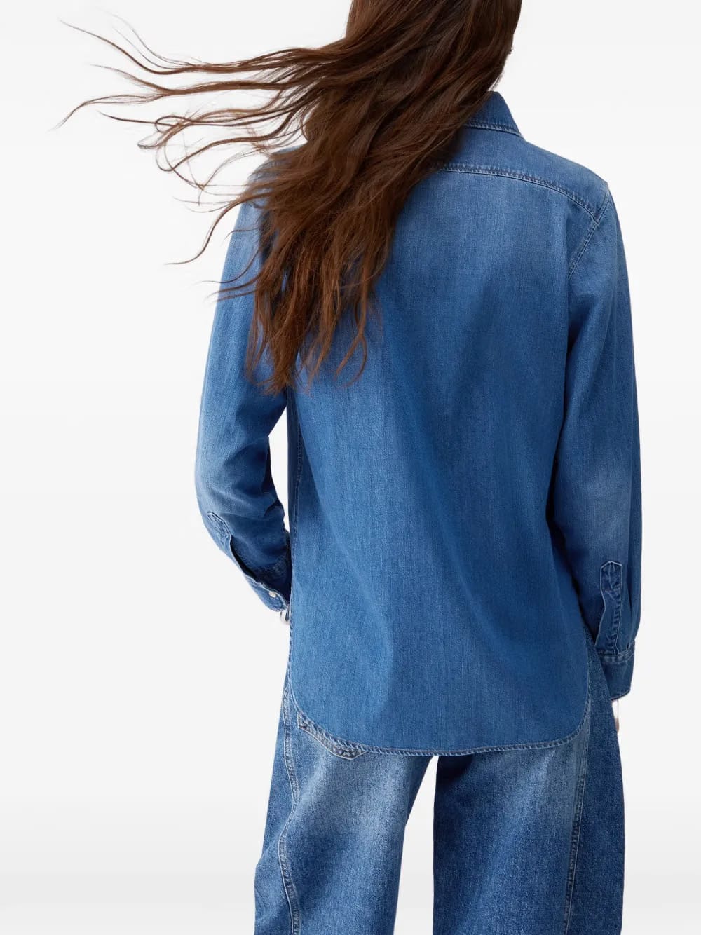 denim wash shirt