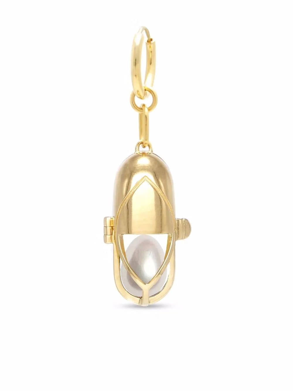 Capsule pearl earring