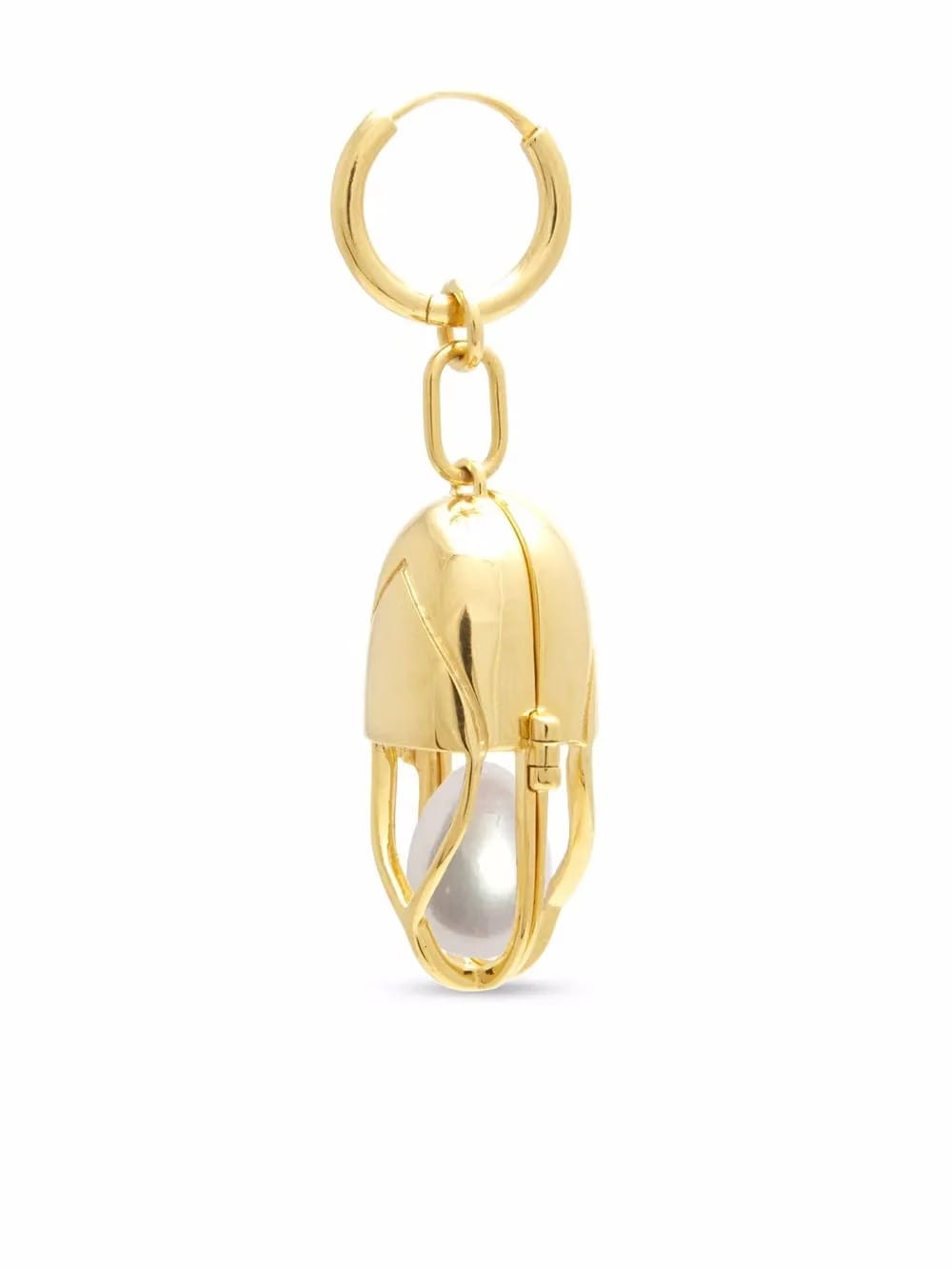 Capsule pearl earring