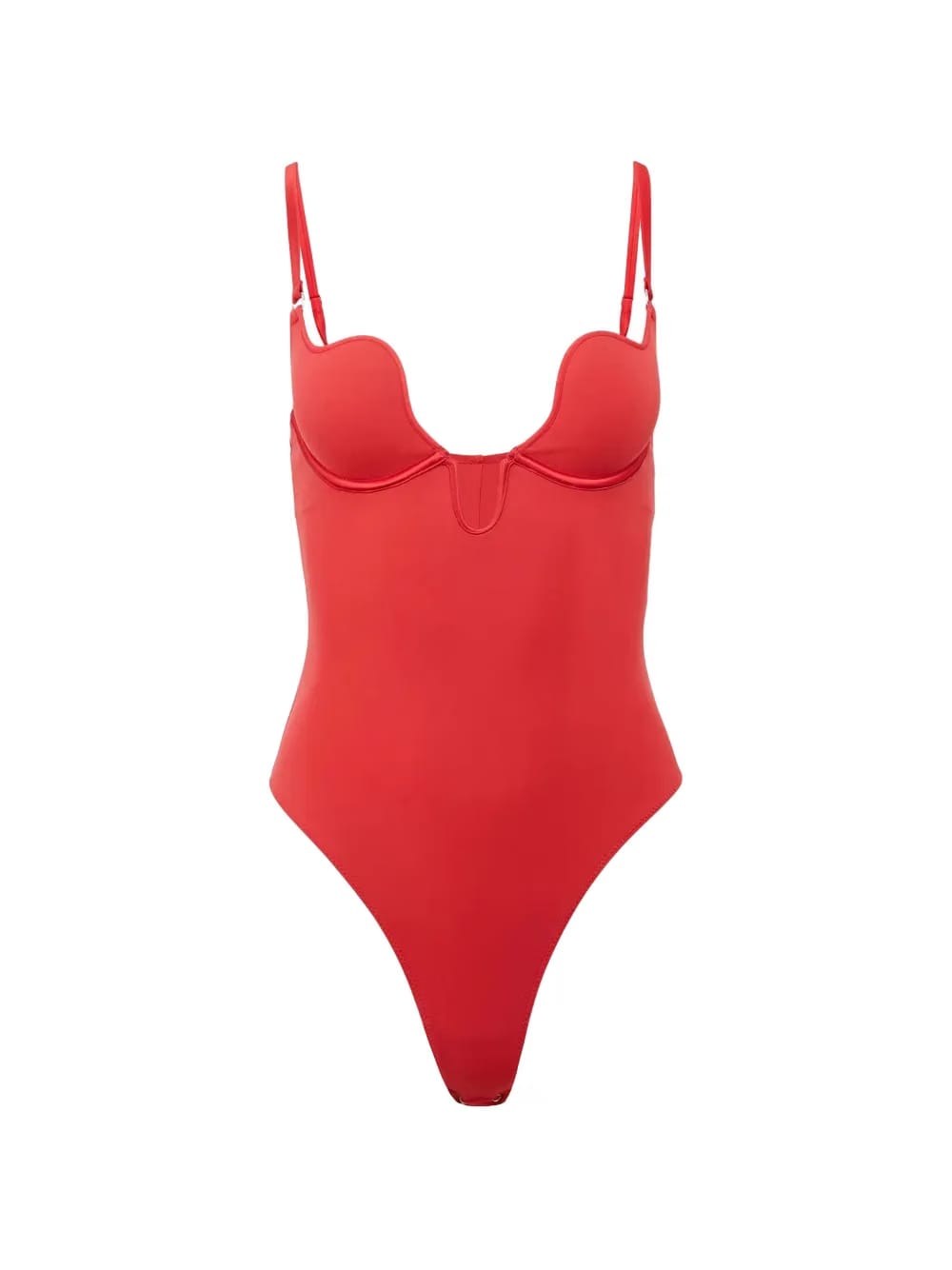 u-plunge adjustable-strap bodysuit