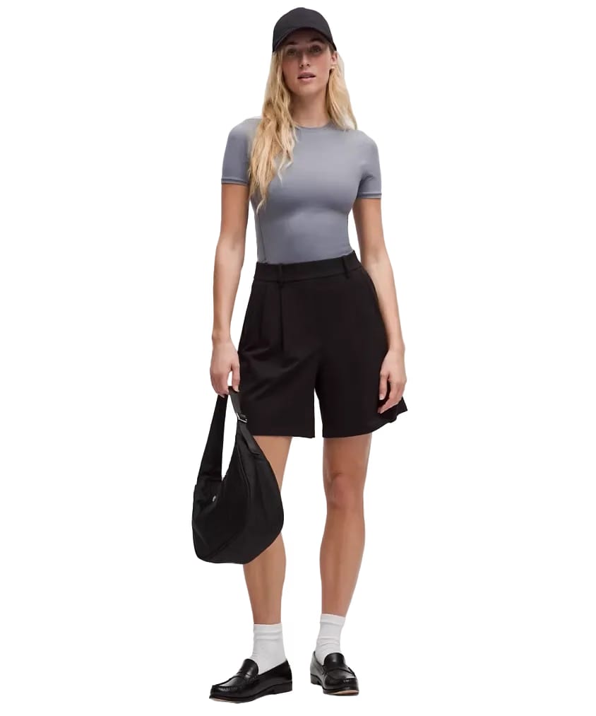Lululemon Wundermost Ultra-Soft Nulu Hip-Length Crewneck Shirt Solar Grey