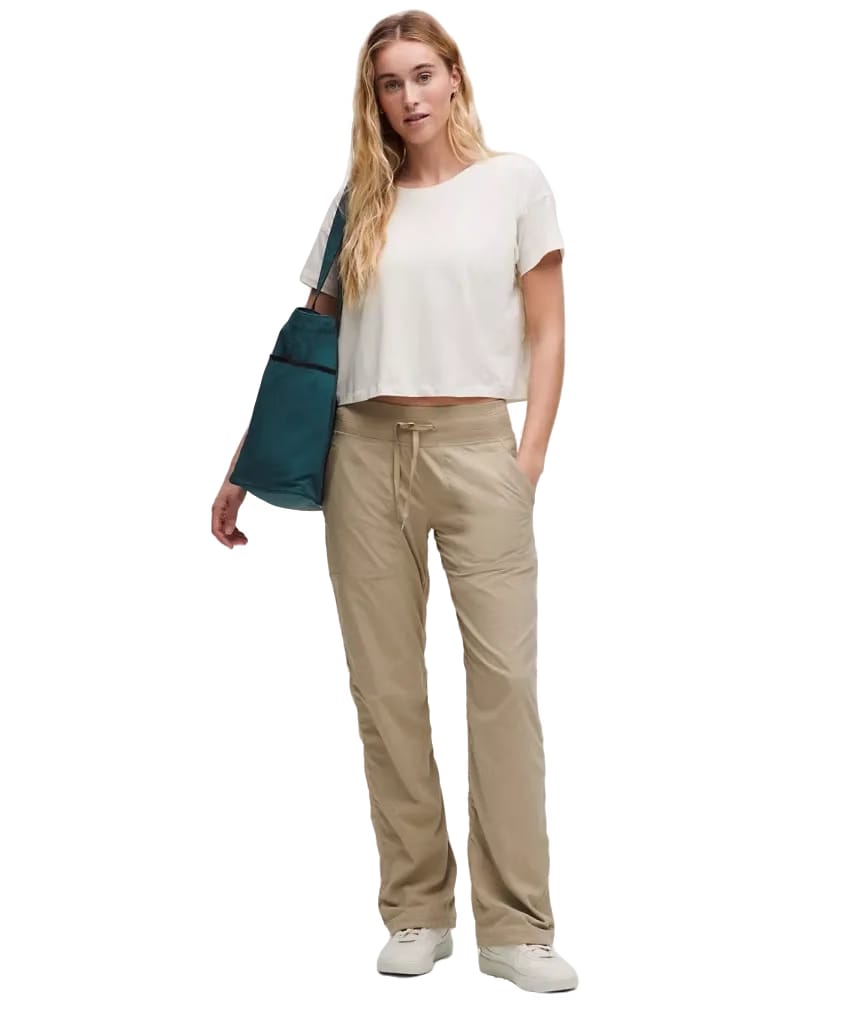 Lululemon Dance Studio Mid-Rise Pant Regular Sheer Oak