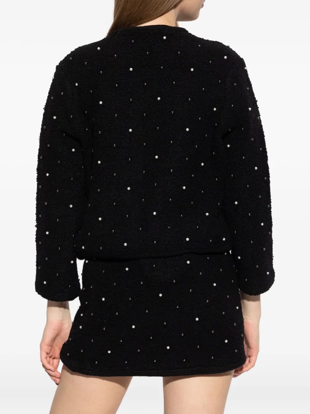 pearl-embellished cardigan