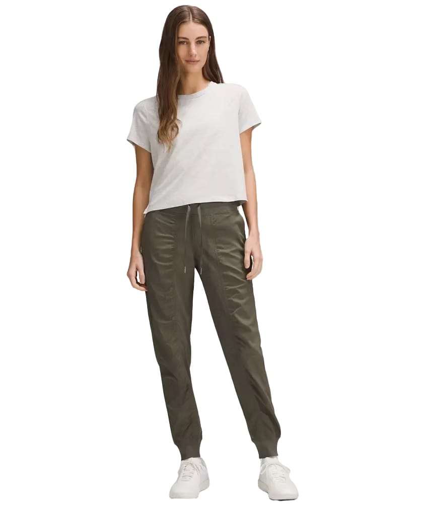 Lululemon Dance Studio Mid-Rise Jogger Full Length Army Green