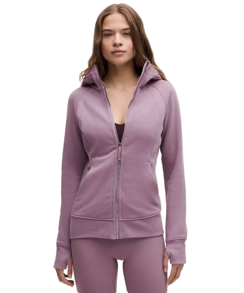 Lululemon Scuba Full-Zip Hoodie Lavender Lux/Mirror Silver