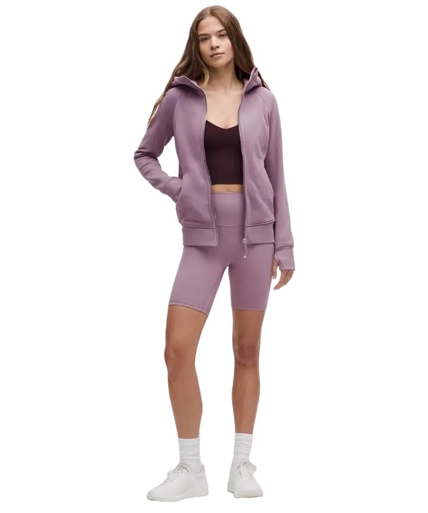 Lululemon Scuba Full-Zip Hoodie Lavender Lux/Mirror Silver