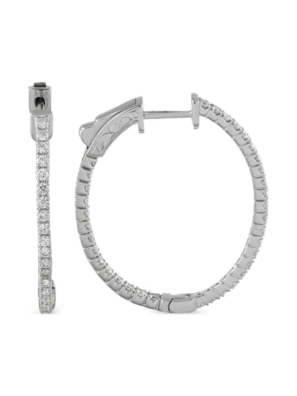 diamond hoop earrings