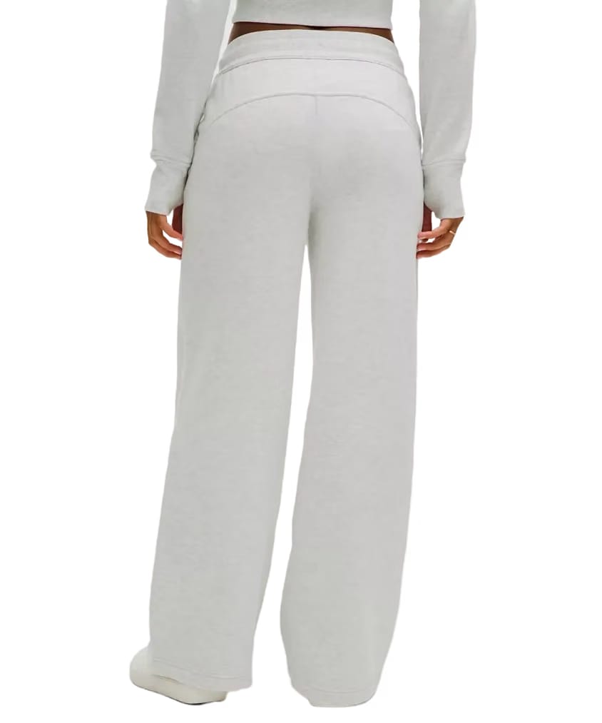 Lululemon Scuba Mid-Rise Wide-Leg Pant Heathered Core Ultra Light Grey