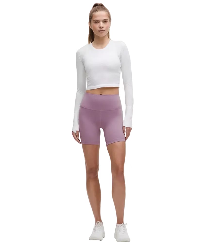 Lululemon Wunder Train High-Rise Shorts 6" Lavender Lux
