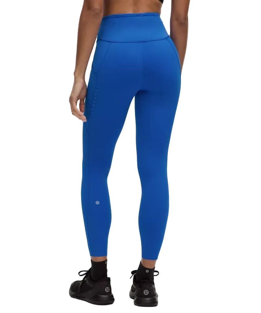 Lululemon Fast and Free High-Rise Tight 25” Pockets Updated Cerulean Blue