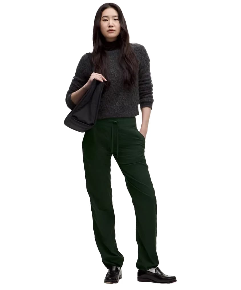 Lululemon Dance Studio Mid-Rise Pant Regular Rainforest Green