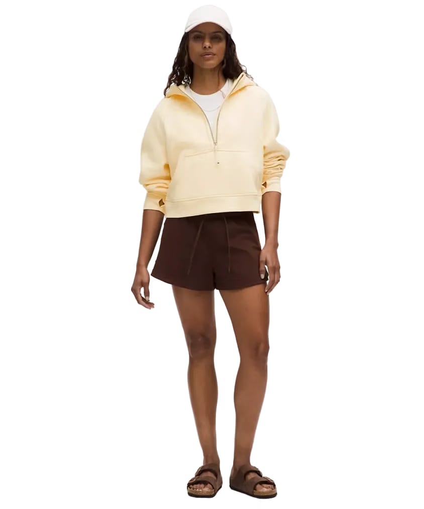Lululemon Scuba Oversized Half-Zip Hoodie Butter Cream