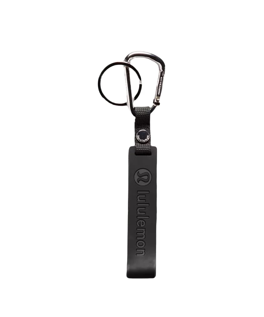 Lululemon Silicone Keychain Black/Silver