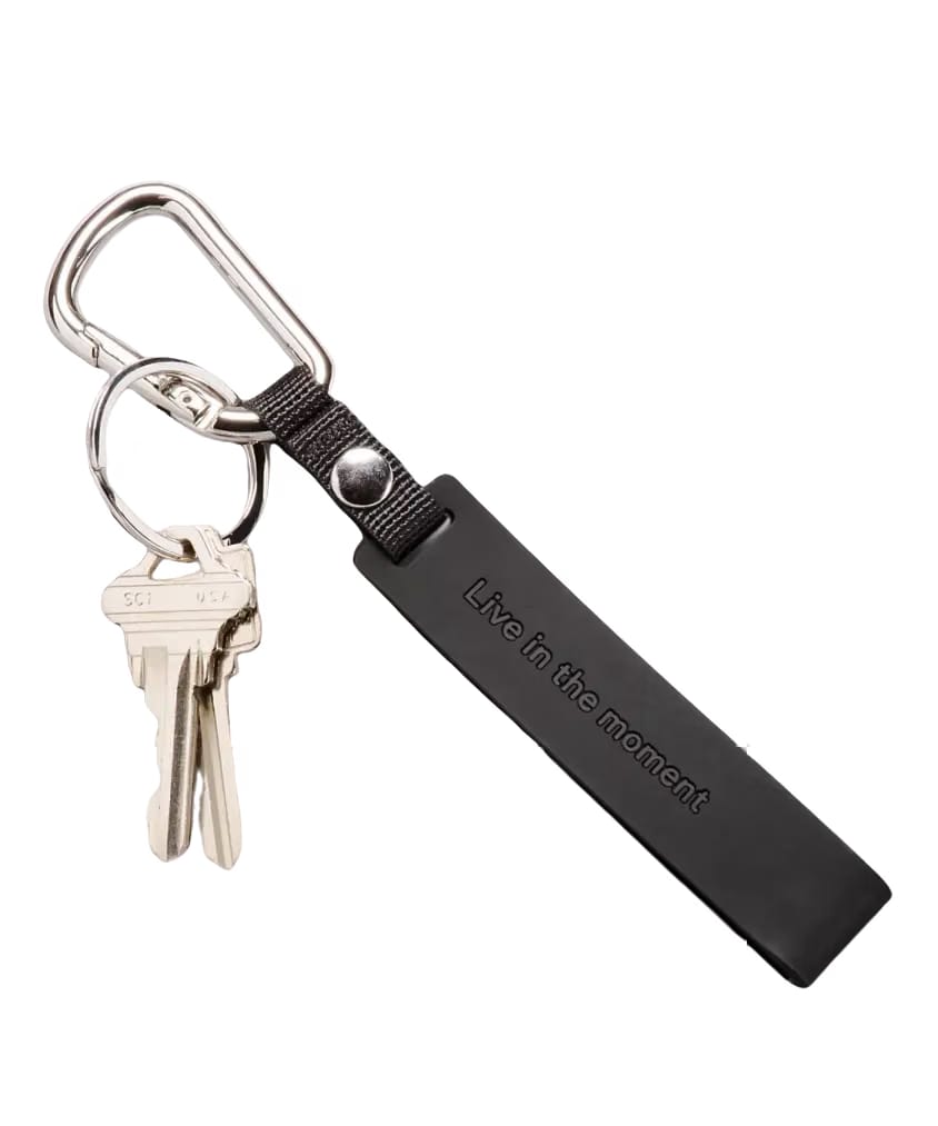 Lululemon Silicone Keychain Black/Silver