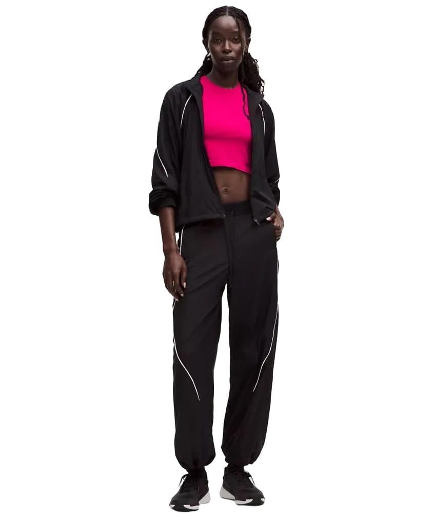 Lululemon Swiftly Tech Cropped Shorts-Sleeve Shirt 2.0 Passionate