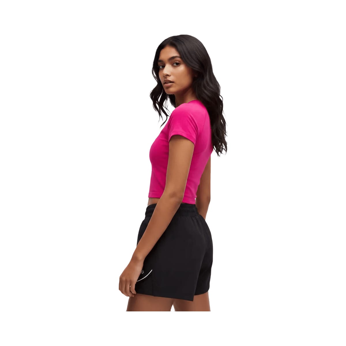 Lululemon Swiftly Tech Cropped Shorts-Sleeve Shirt 2.0 Passionate