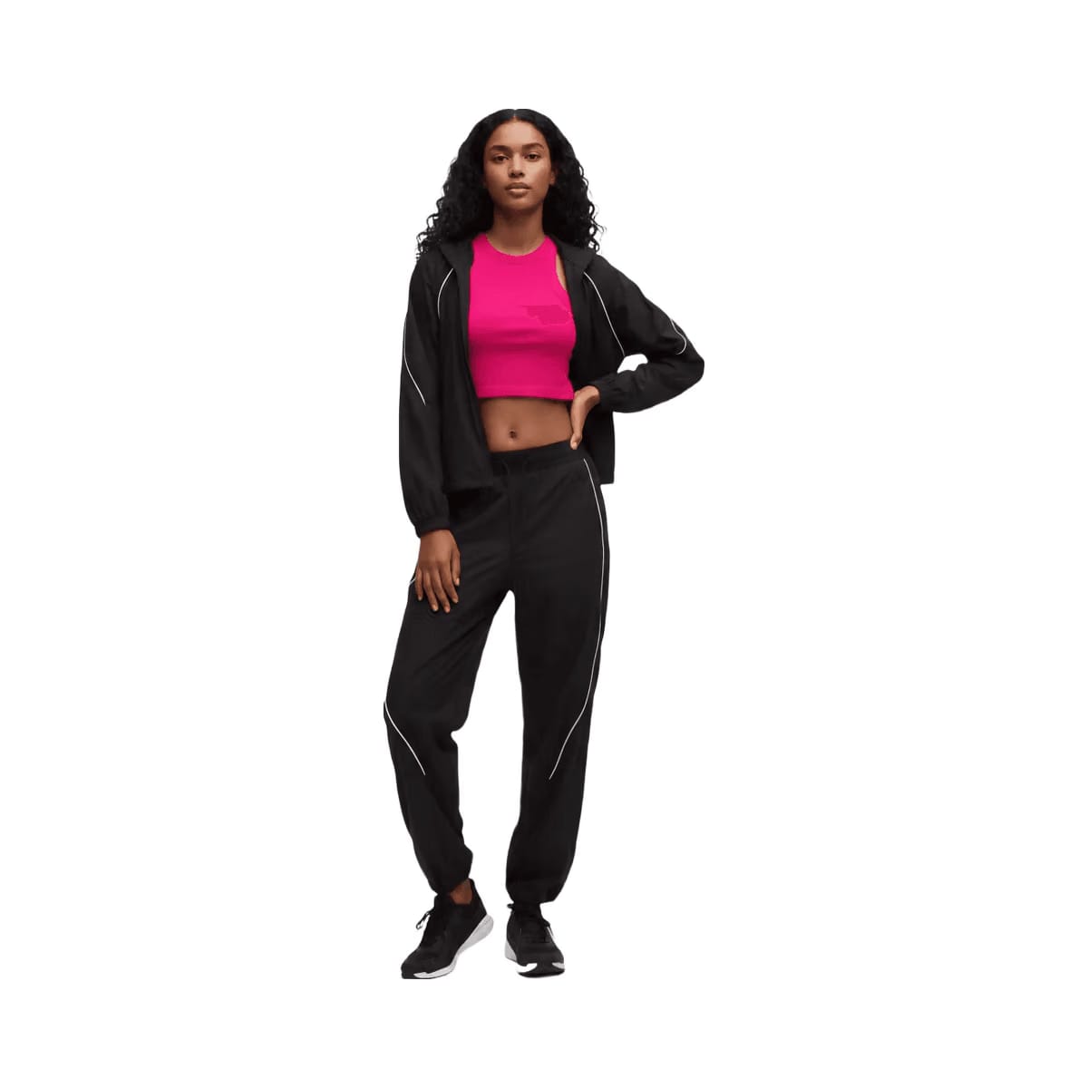 Lululemon Swiftly Tech Cropped Shorts-Sleeve Shirt 2.0 Passionate