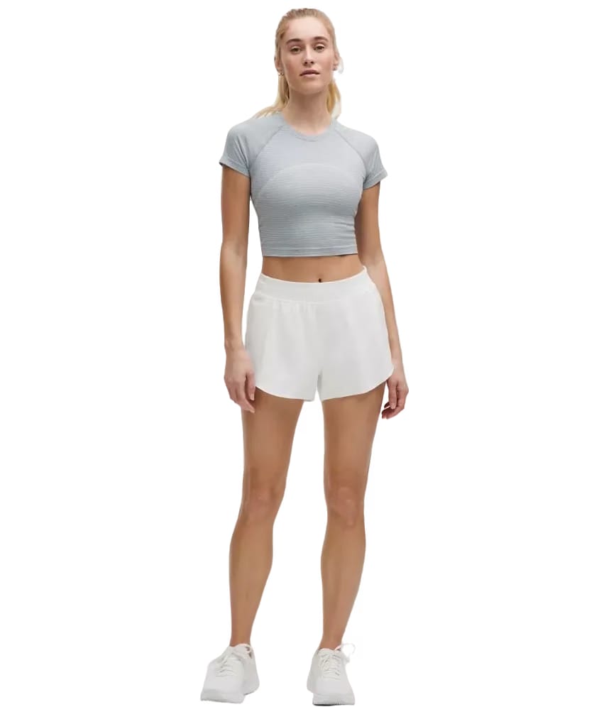 Lululemon Fast and Free High-Rise Classic-Fit Split Shorts 3" White