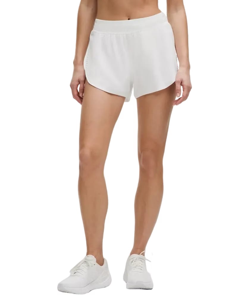 Lululemon Fast and Free High-Rise Classic-Fit Split Shorts 3" White