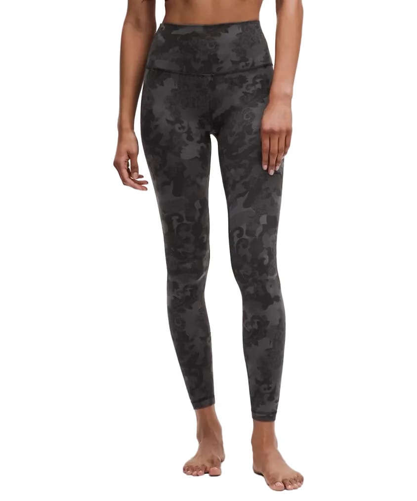Lululemon Align High-Rise Pant 28" Hidden Heritage Lace Black Multi