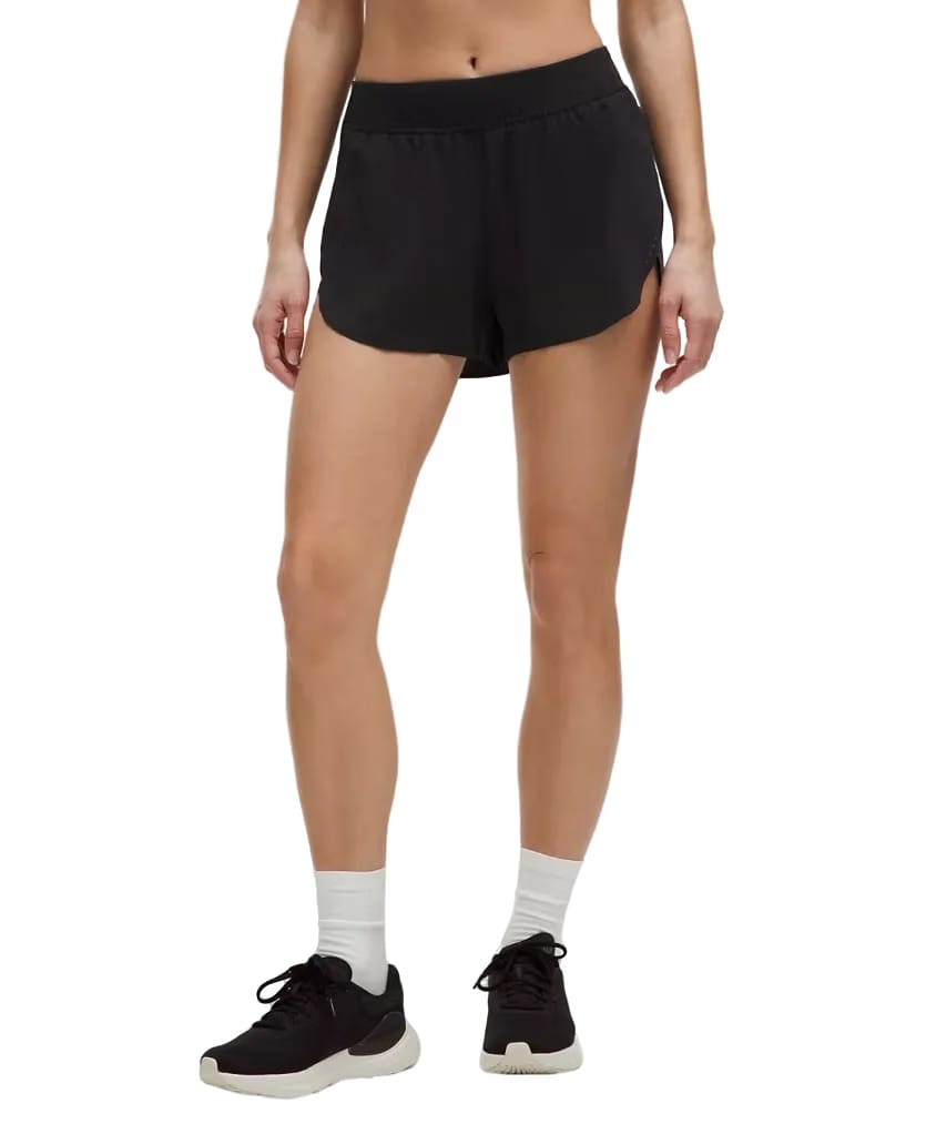 Lululemon Fast and Free High-Rise Classic-Fit Split Shorts 3" Black
