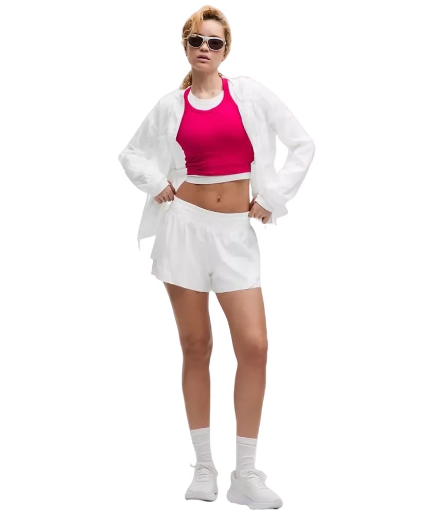 Lululemon Shake It Out High-Rise Running Shorts 2.5"White