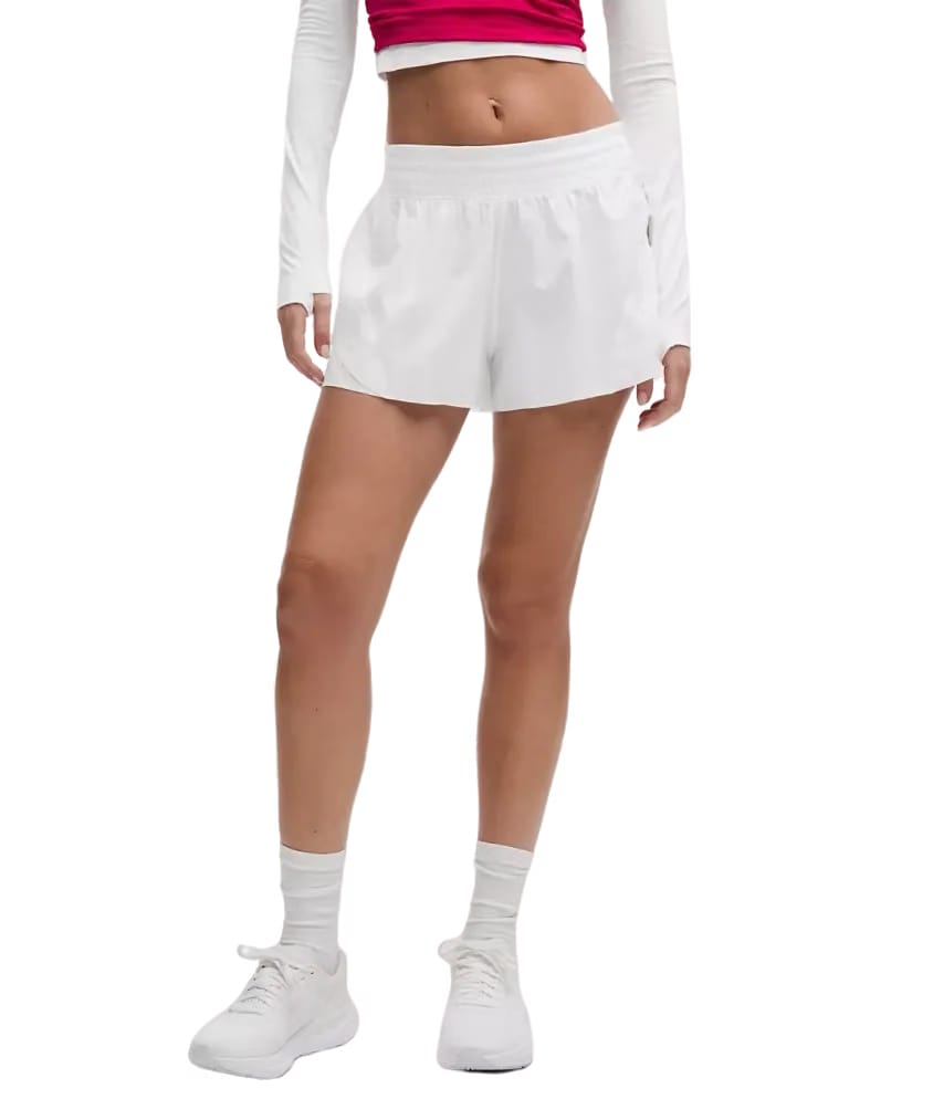 Lululemon Shake It Out High-Rise Running Shorts 2.5"White