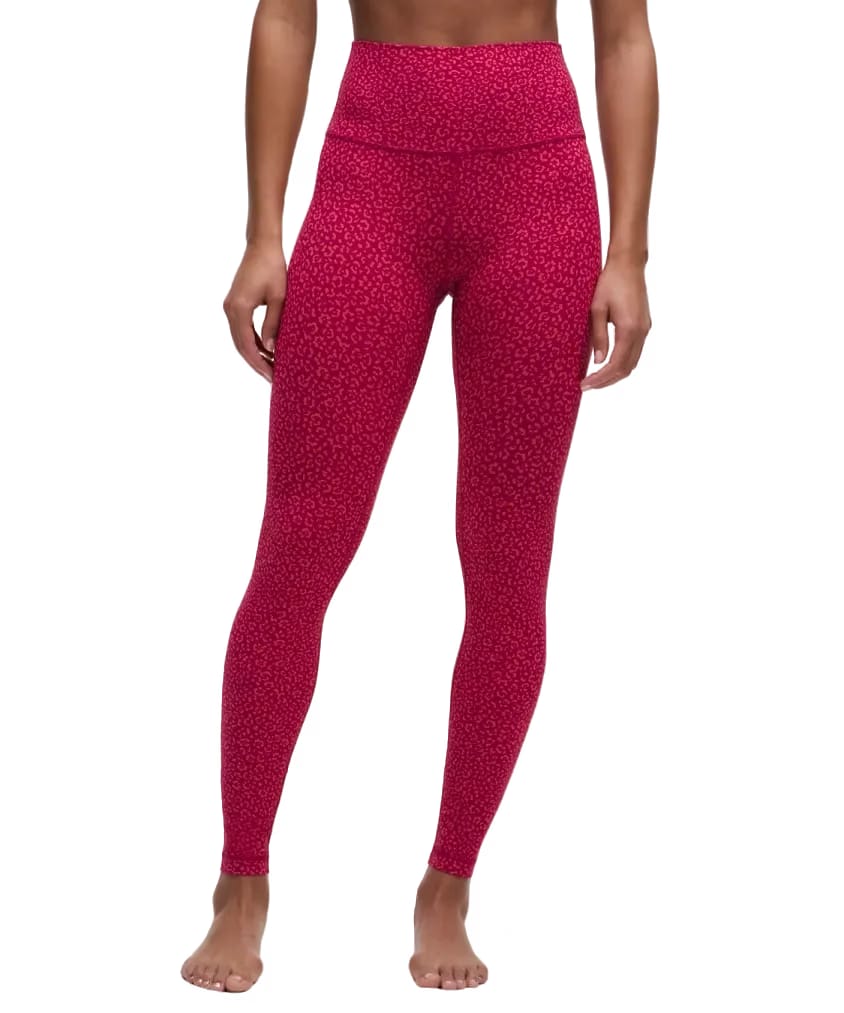 Lululemon Align High-Rise Pant 28" Leopard Daisy Desert Red Magenta Smoke
