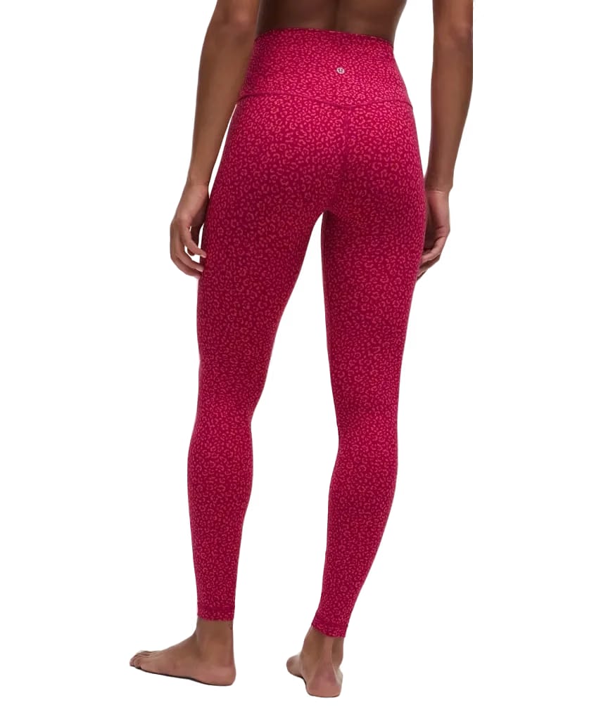 Lululemon Align High-Rise Pant 28" Leopard Daisy Desert Red Magenta Smoke