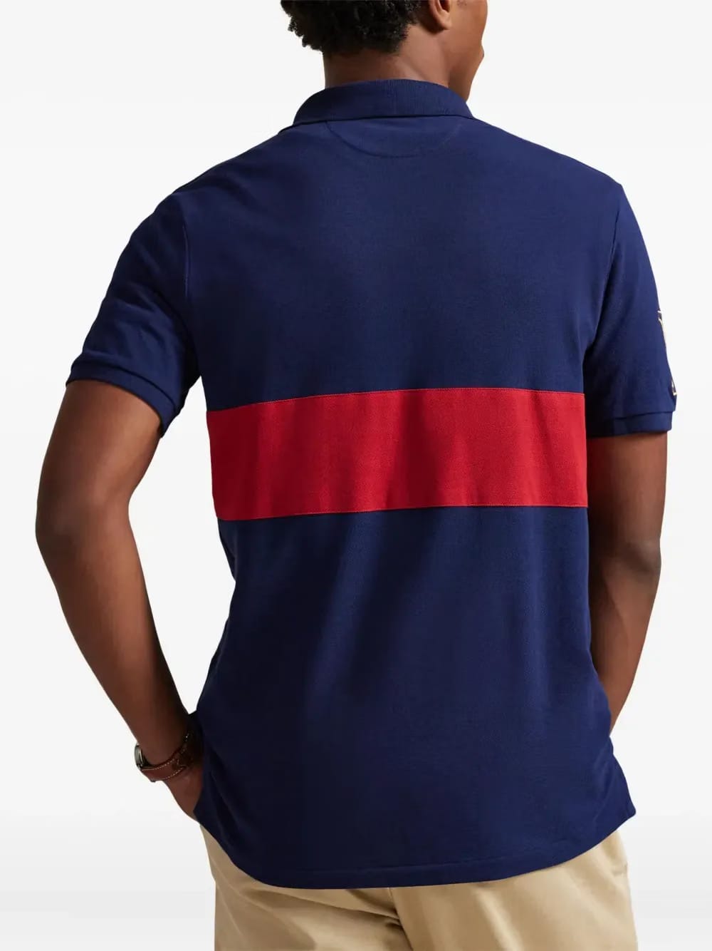 crest-embroidered polo shirt