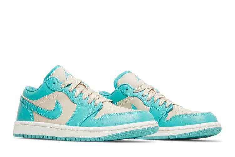 Wmns Air Jordan 1 Low Tropical Teal Sandy Beige