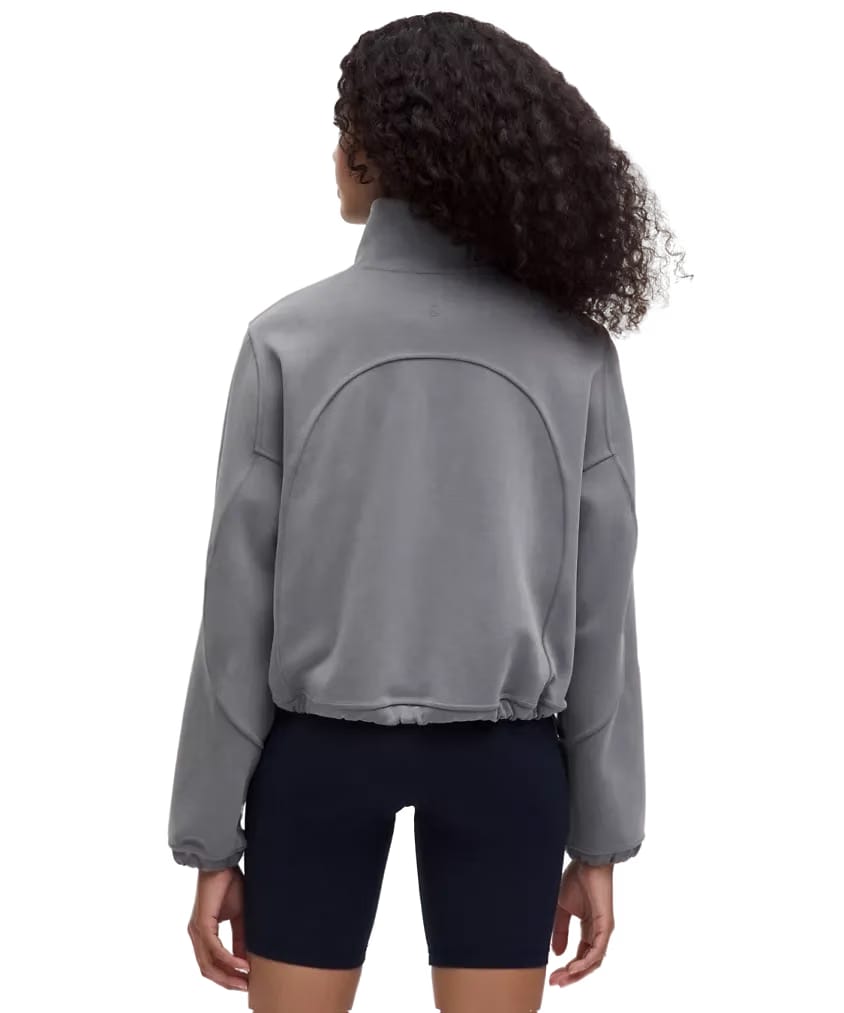 Lululemon Brushed Softstreme Half Zip Solar Grey