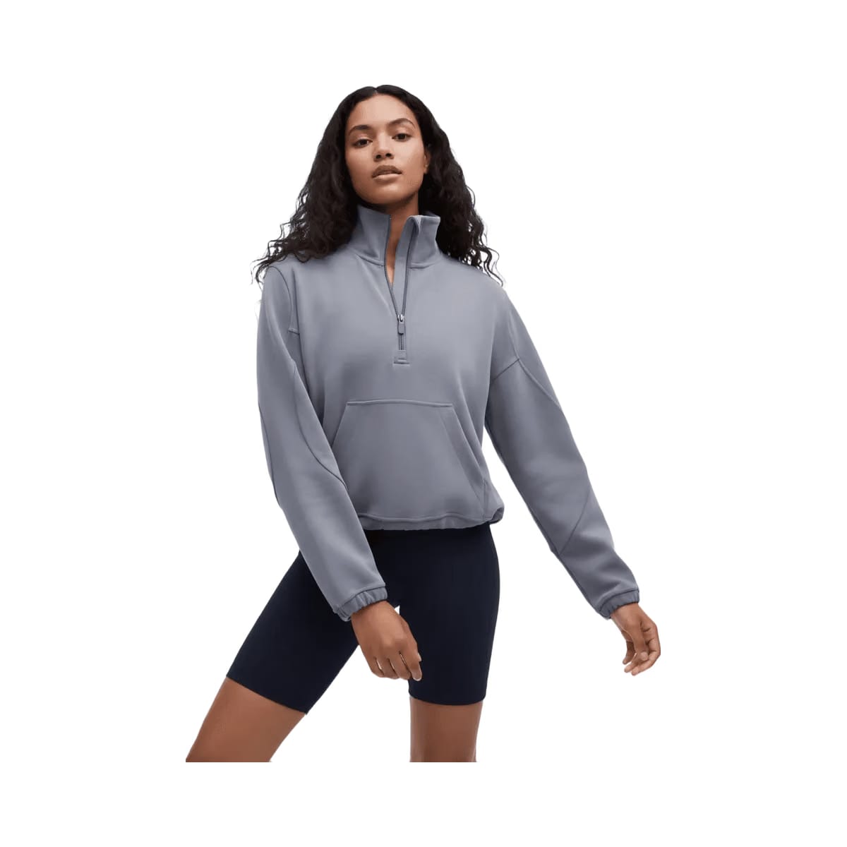 Lululemon Brushed Softstreme Half Zip Solar Grey