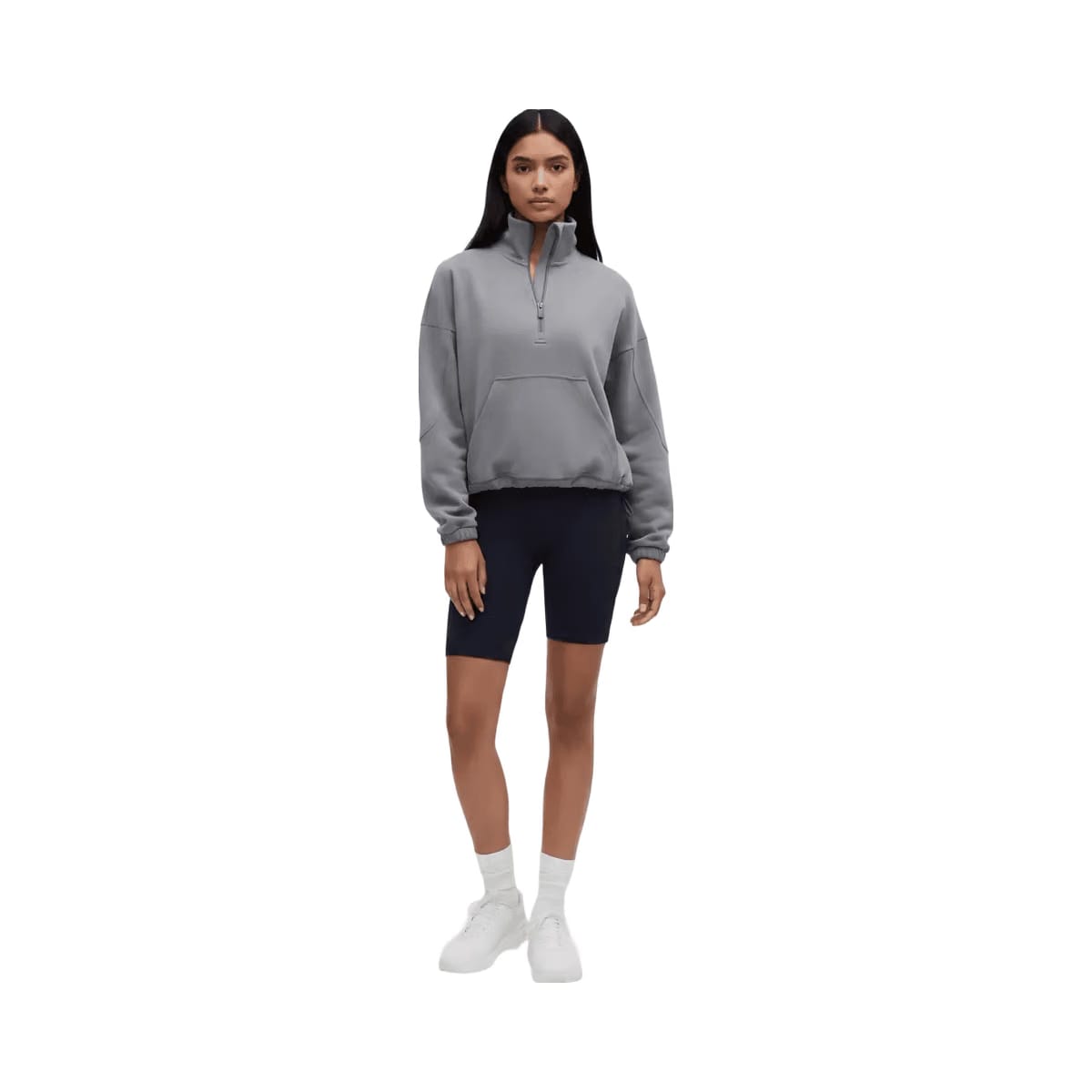 Lululemon Brushed Softstreme Half Zip Solar Grey