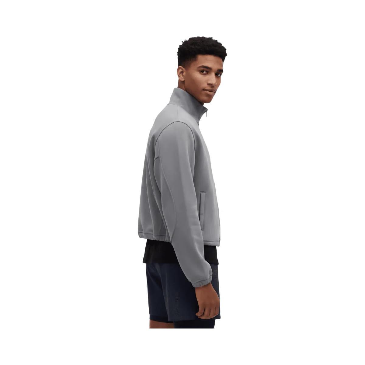 Lululemon Brushed Softstreme Half Zip Solar Grey
