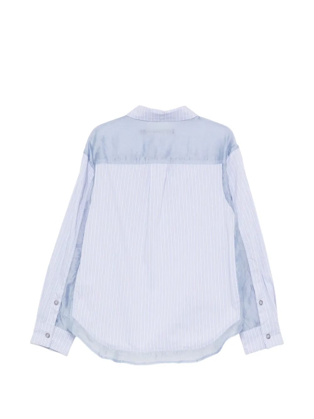 striped panelled shirt