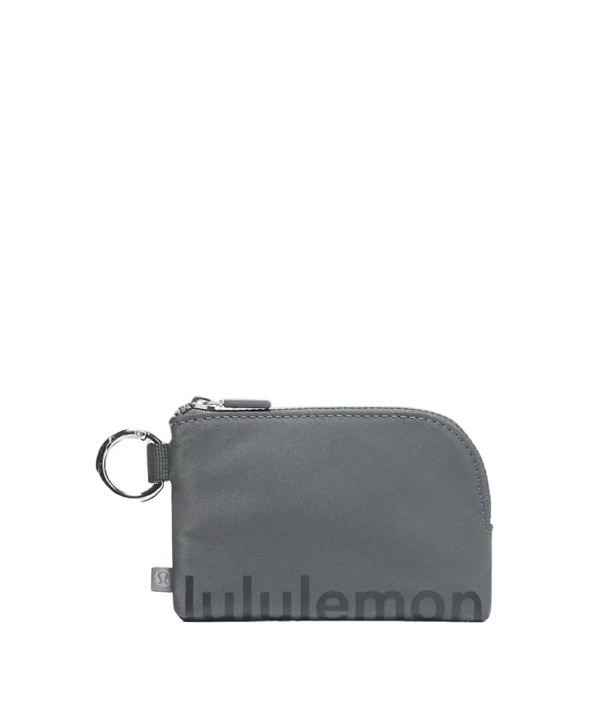 Lululemon Clippable Card Pouch Oil Grey/Black Night