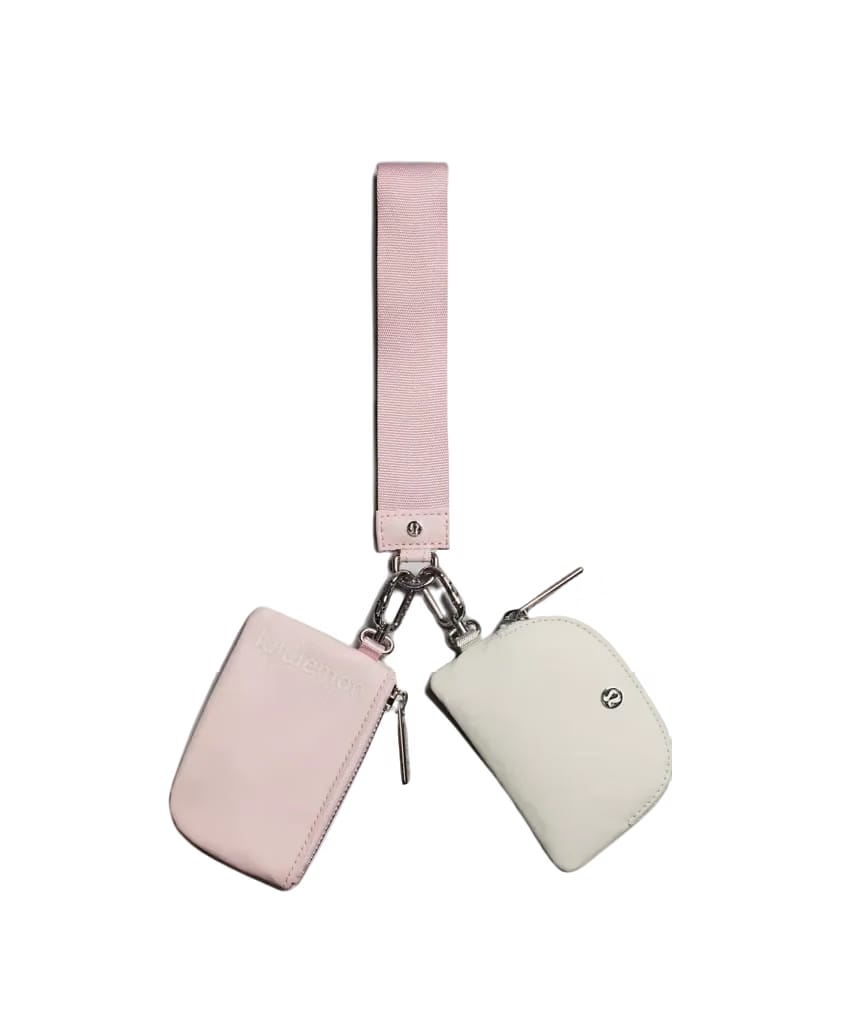 Lululemon Dual Pouch Wristlet Flush Pink/Bone