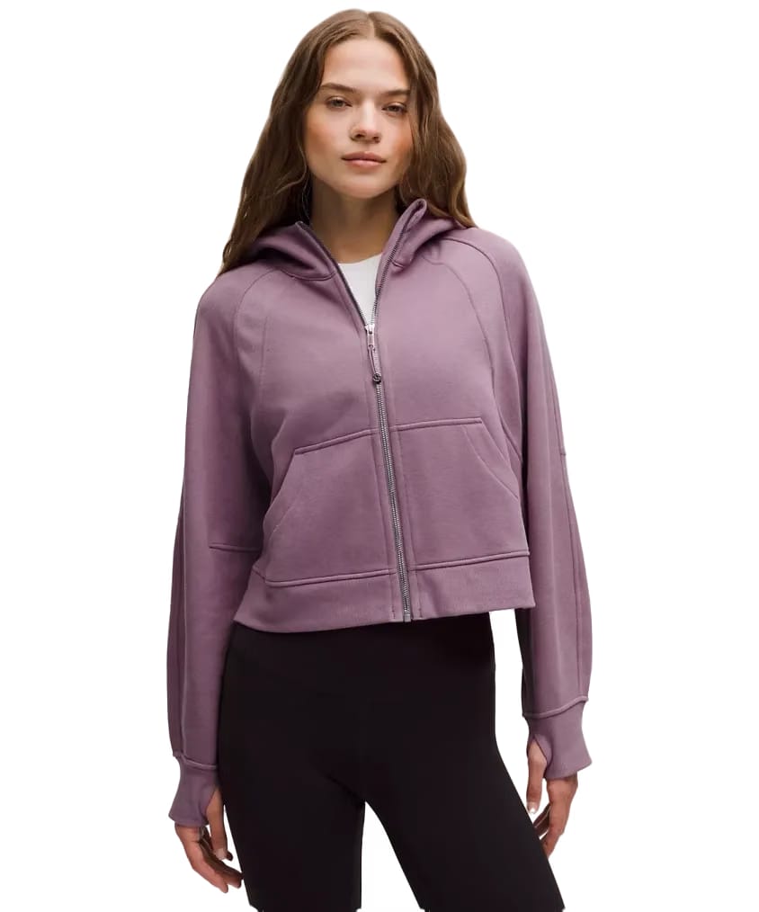 Lululemon Scuba Oversized Full-Zip Hoodie Lavender Lux/Mirror Silver