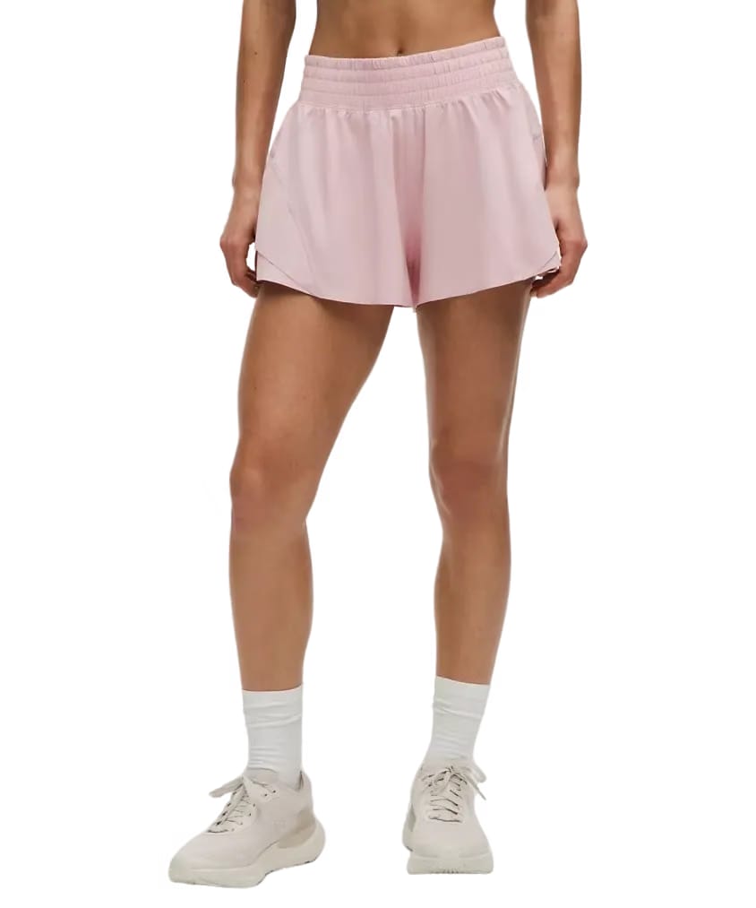 Lululemon Shake It Out High-Rise Running Shorts 2.5" Pink Haze