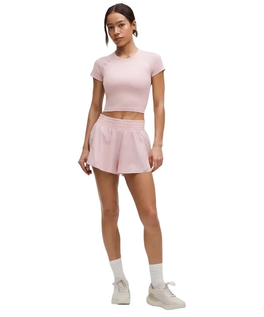 Lululemon Shake It Out High-Rise Running Shorts 2.5" Pink Haze