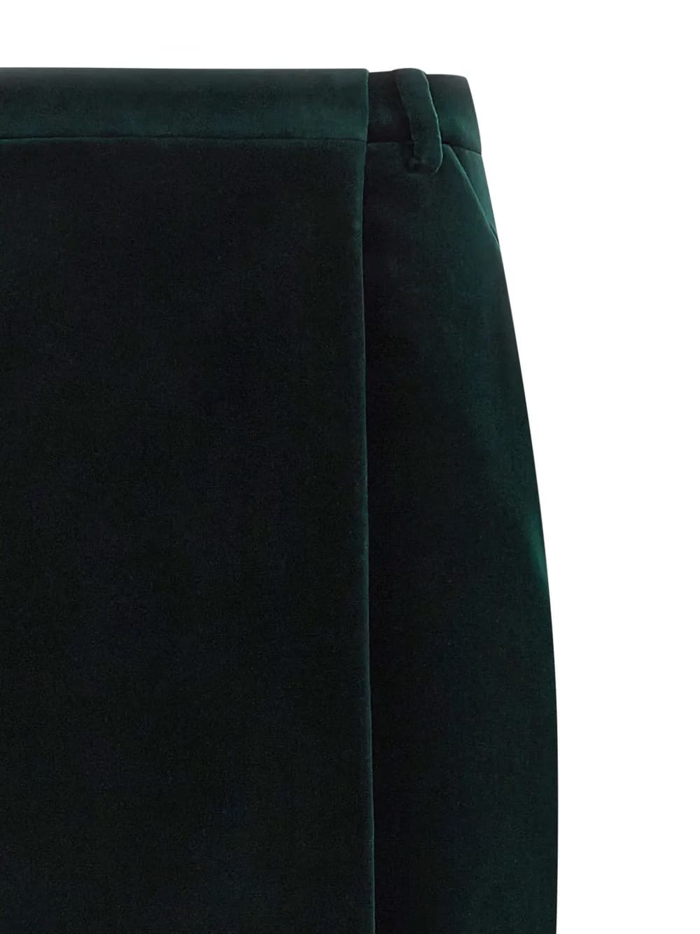 velvet midi skirt