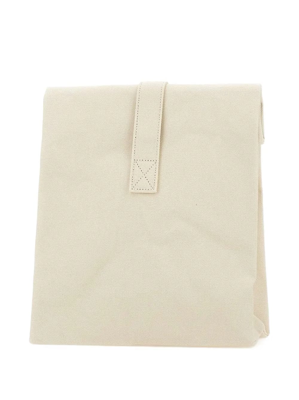 roll-top logo patch tote bag
