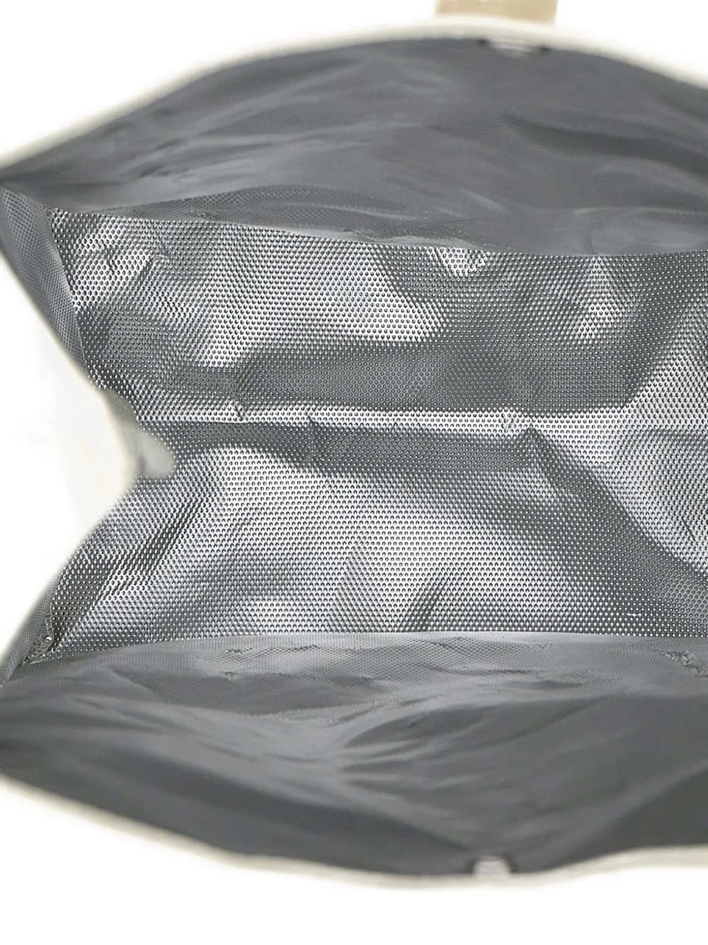 roll-top logo patch tote bag