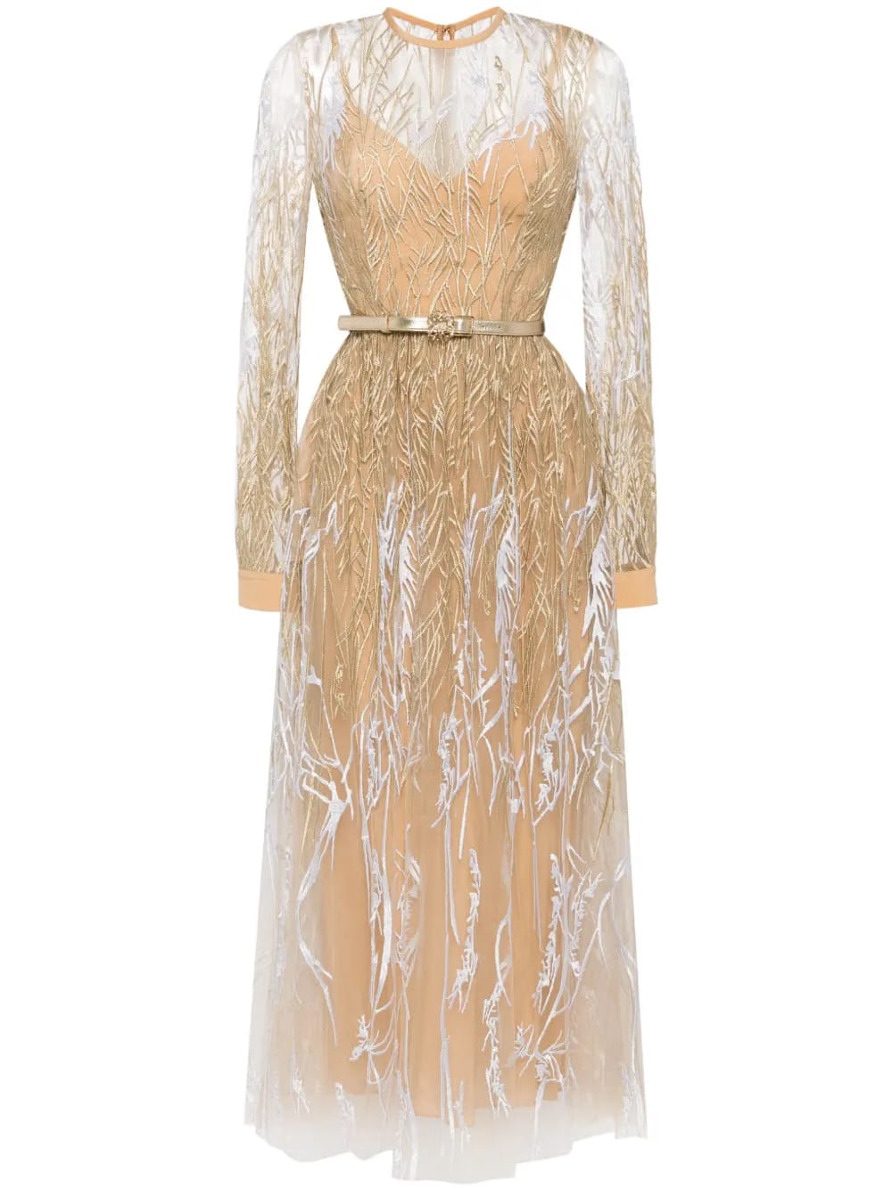 Arboreal midi gown
