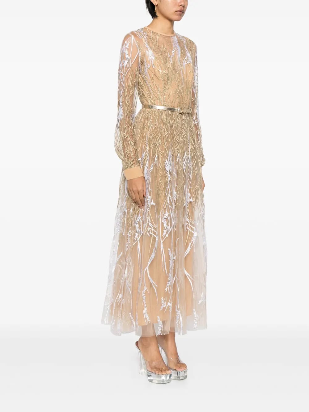 Arboreal midi gown