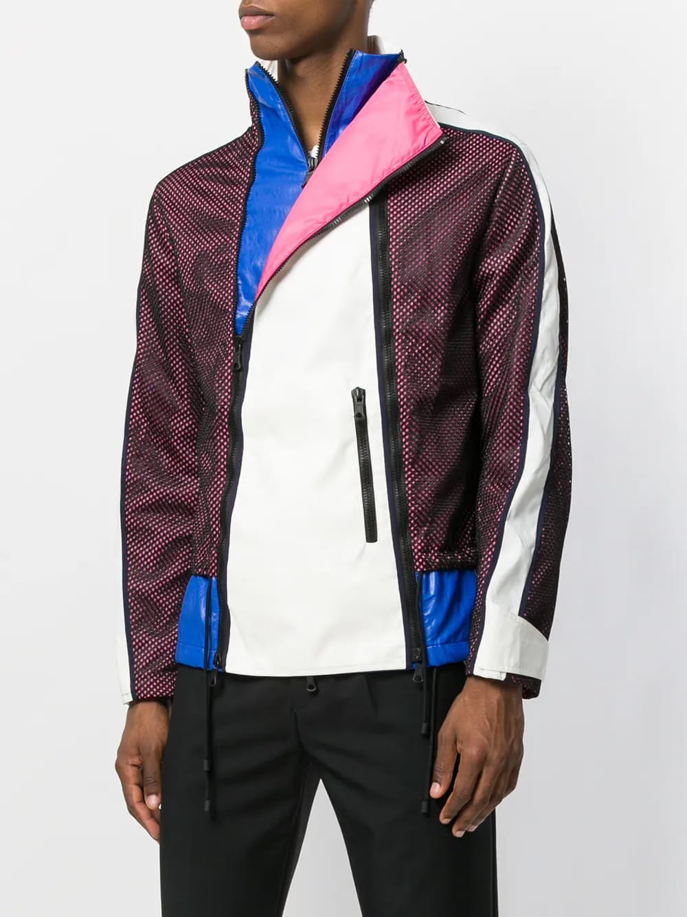 mesh panel lightweight jacket