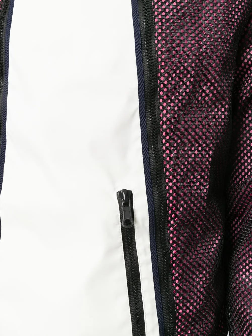 mesh panel lightweight jacket