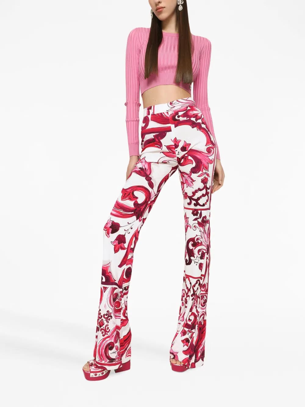 DG-plaque cropped top