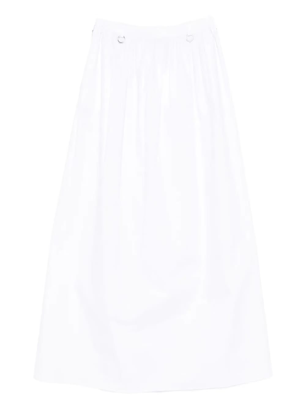 ring-detail A-line skirt